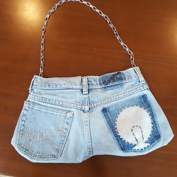 BOHO Chic Denim shoulder bag - Picture 1 of 8